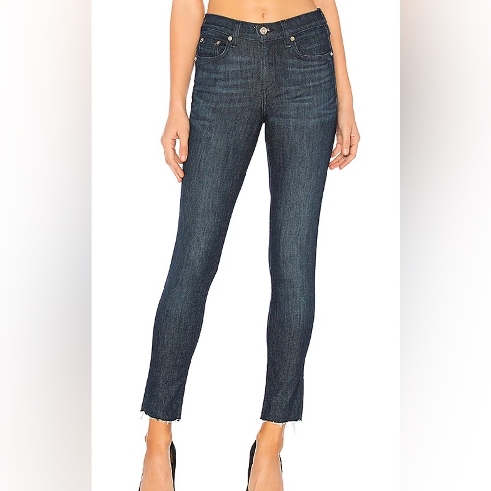 Rag & Bone Ankle Skinny Jeans in Tonal River